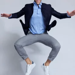 Blazer confort Gianni minuit