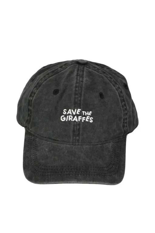 Casquette "Save the giraffes" Noire