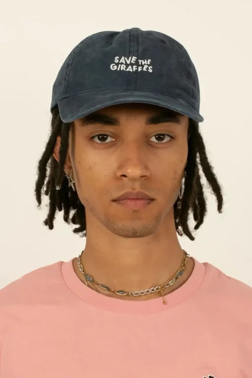 Casquette "Save the giraffes" Bleu