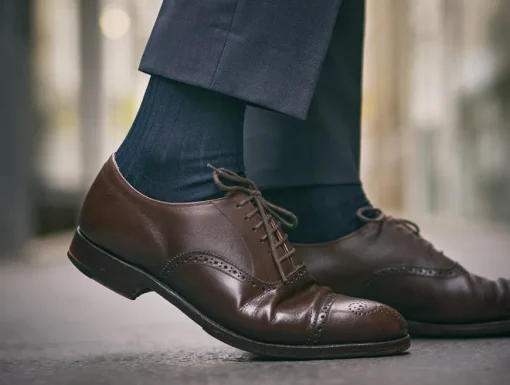 Chaussettes côtelées fil d'Écosse