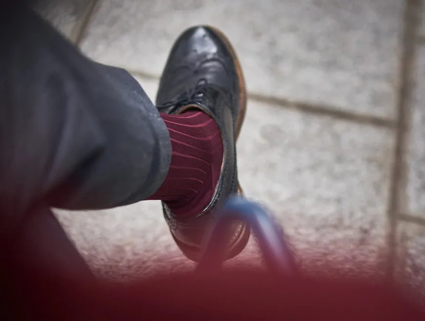 Chaussettes côtelées fil d'Écosse