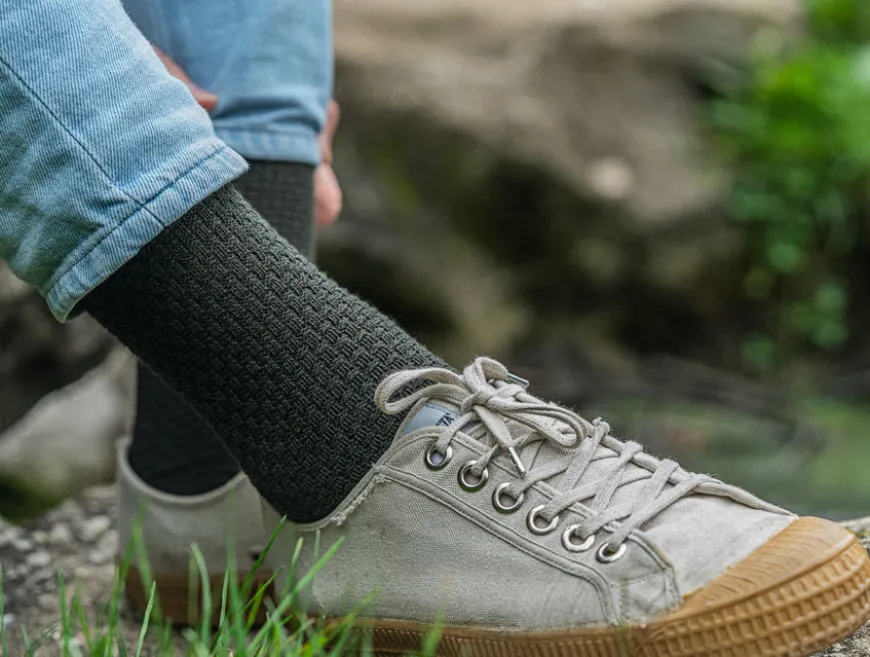 Chaussettes gaufrées