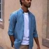 Chemise chambray Émile bleu clair