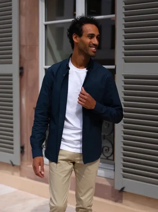 Chemise Chambray Émile marine