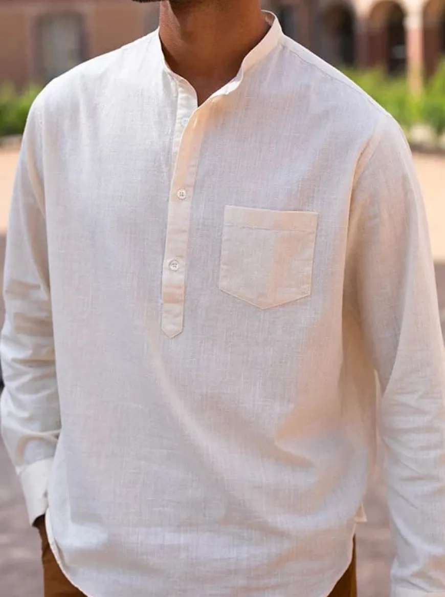 Chemise Gabriel Selvedge écru
