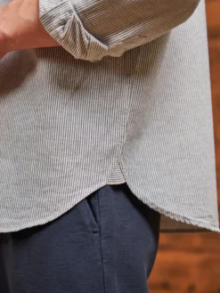 Chemise Gabriel Selvedge rayé bleu