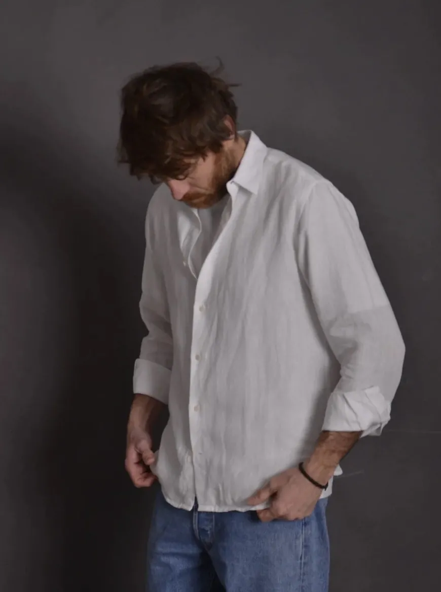 Chemise lin l'Essentielle blanche