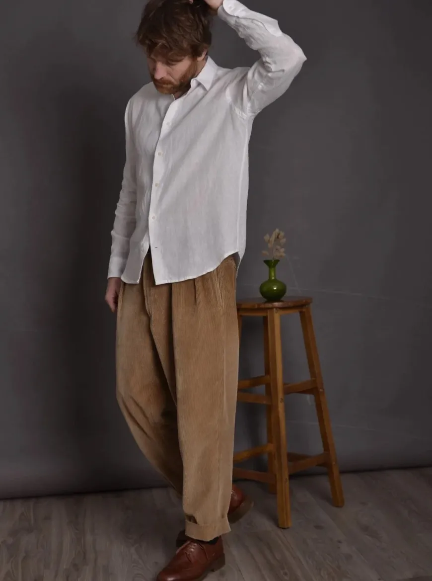 Chemise lin l'Essentielle blanche