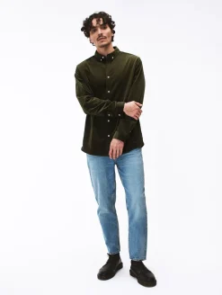 Chemise Milleraie vert olive