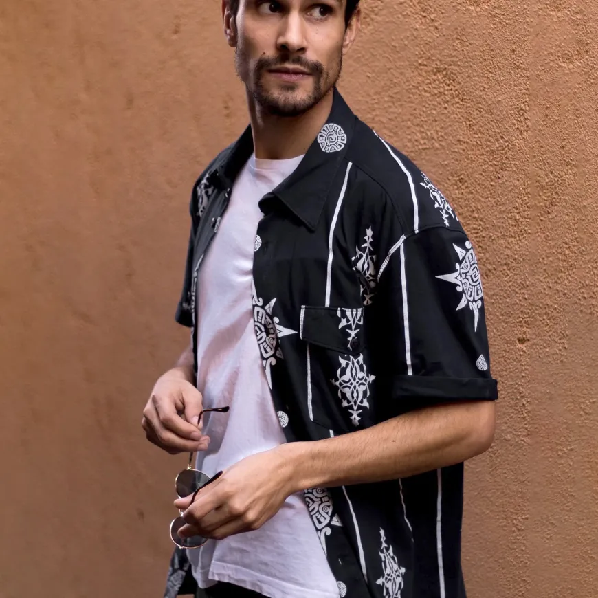 Chemise pima Belen noire
