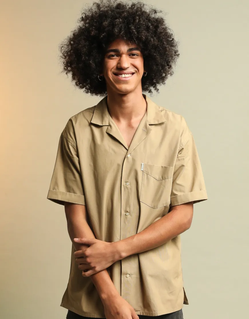 Chemise Sahara pima upcyclé