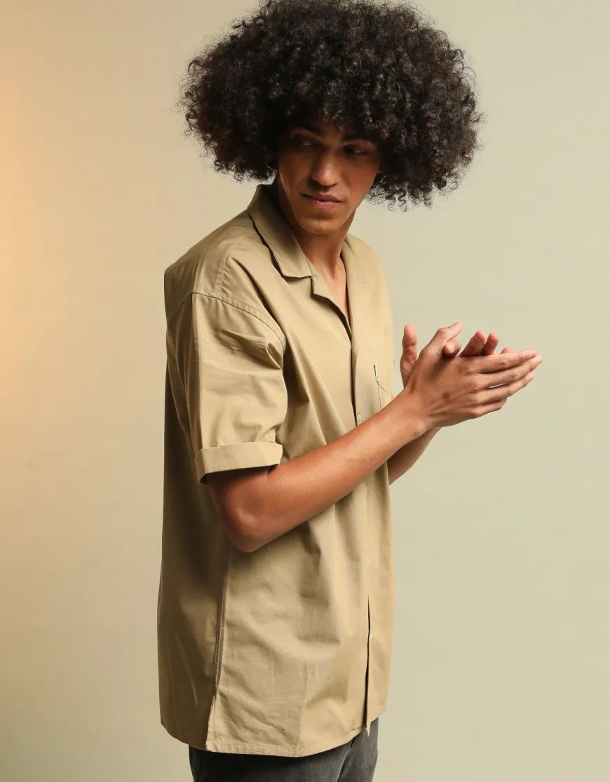 Chemise Sahara pima upcyclé