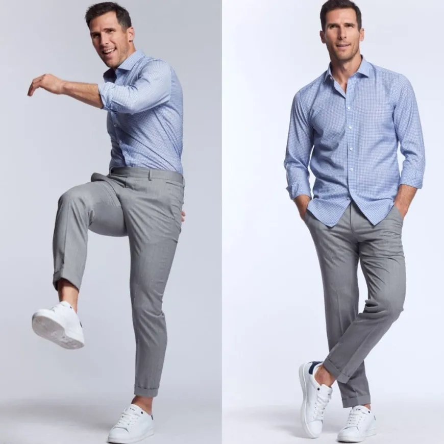 Chemise sportive Biella à carreaux