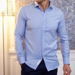 Chemise sportive Biella bleu Oxford Royal