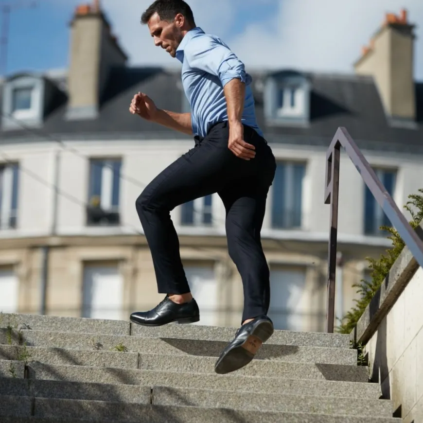 City pant sportif Frison bleu nuit