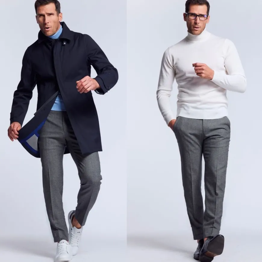 City pant sportif Frison gris chiné