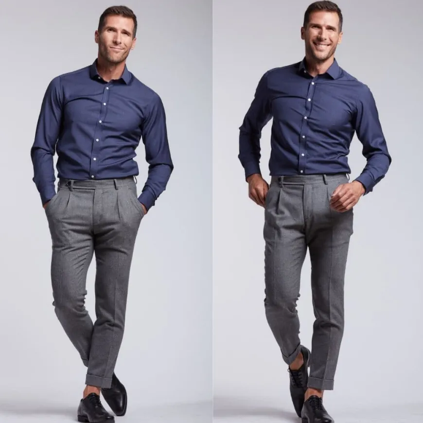 City pant sportif Walter gris chiné