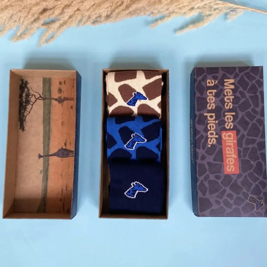 Coffret 3 paires de chaussettes Savanight