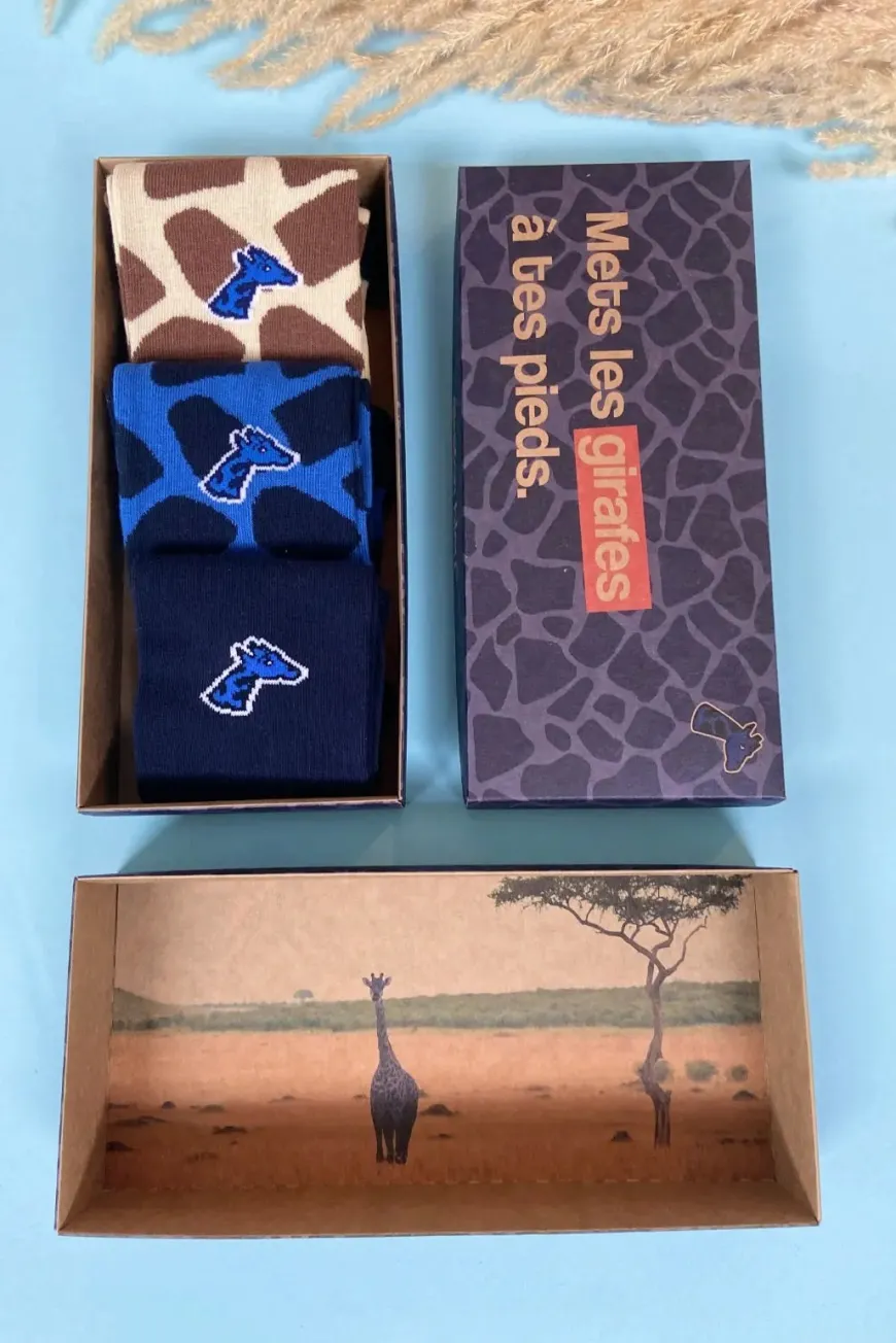 Coffret 3 paires de chaussettes Savanight