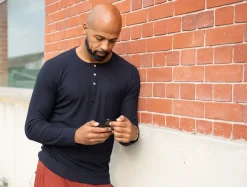 Henley manches longues