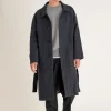 Manteau Verlaine Navy herringbone