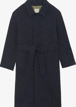 Manteau Verlaine Navy herringbone