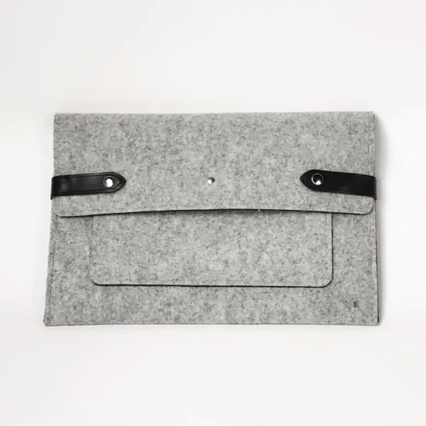 Pochette d'ordinateur Neil grise