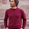 Pull Allan en laine bordeaux