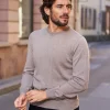 Pull en laine col rond Gabin beige