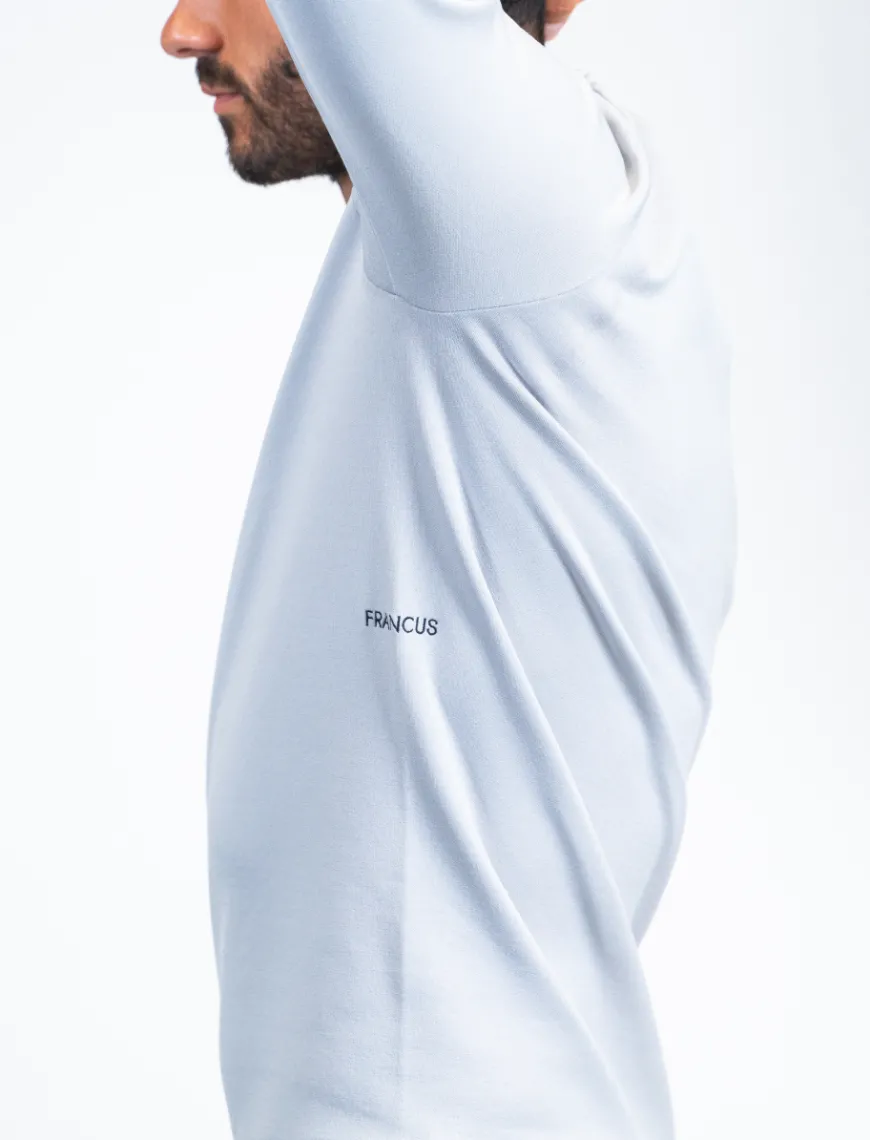 Pull sport mérinos gris