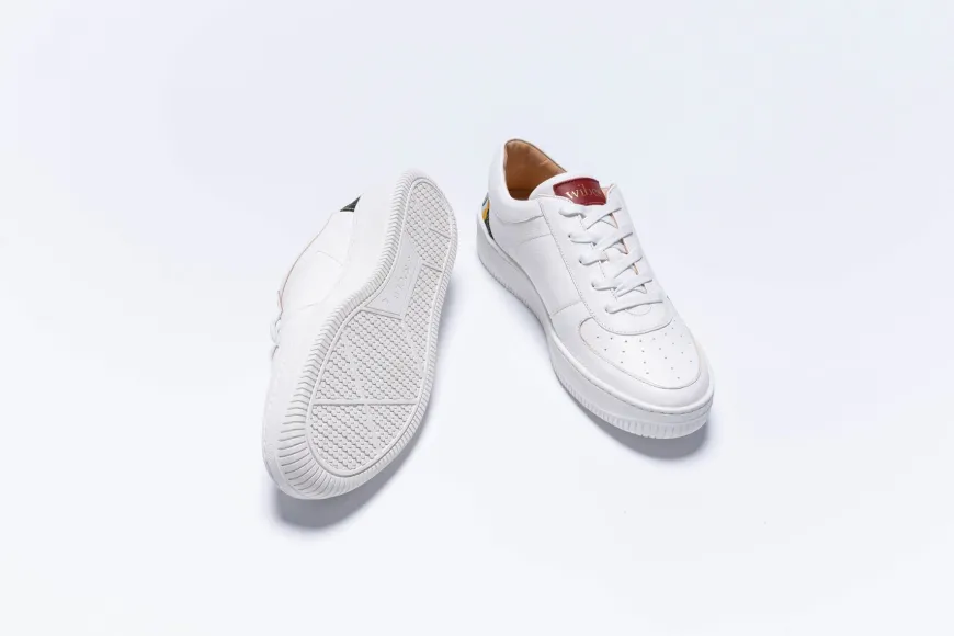 Sneakers Rétro White Floral