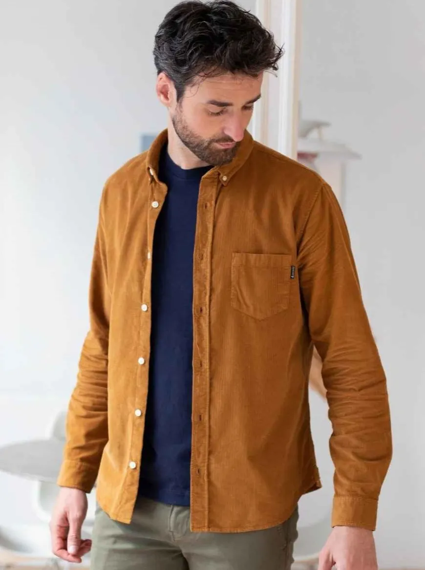 Sur-chemise velours côtelé bio