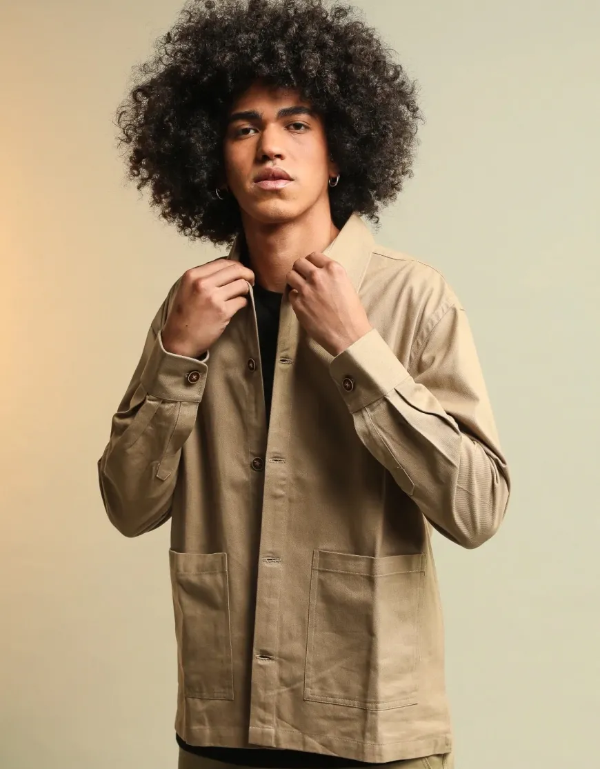 Surchemise workwear Pima beige