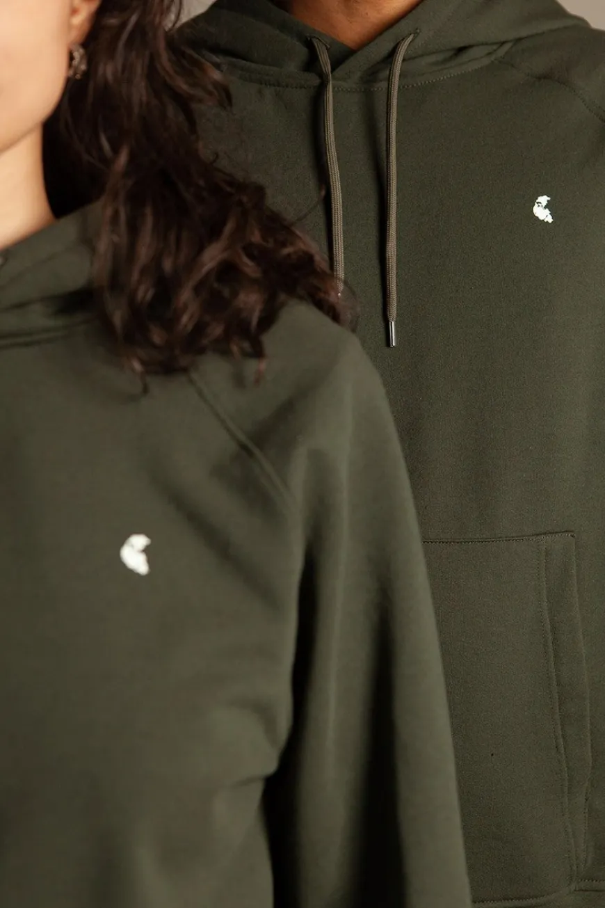 Sweat capuche Jungle Green