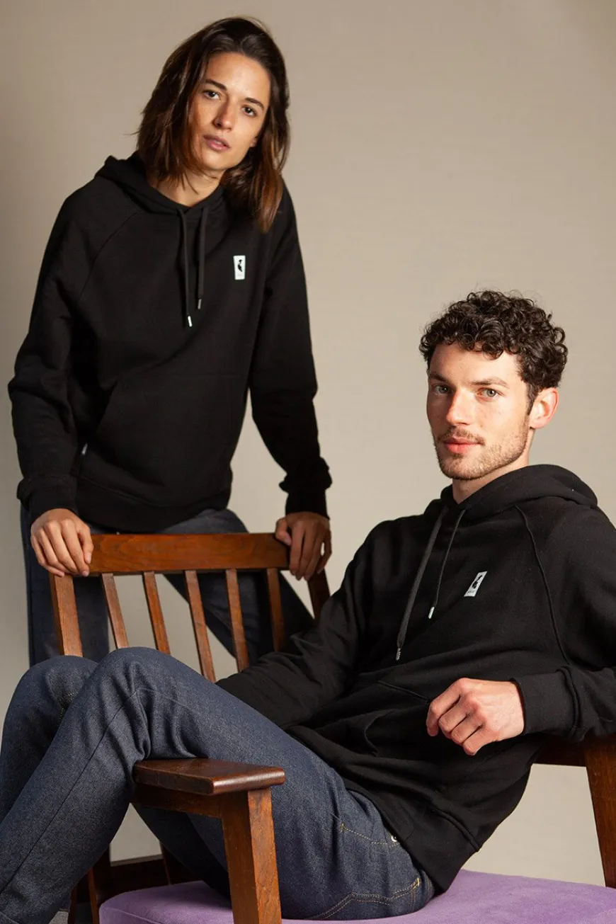 Sweat capuche noir