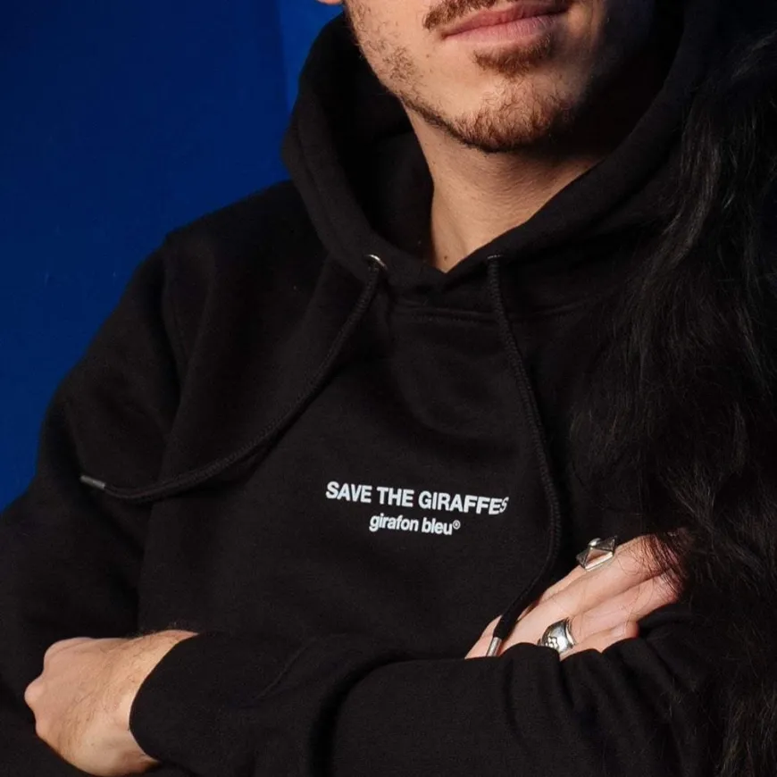 Sweat noir Save The Giraffes
