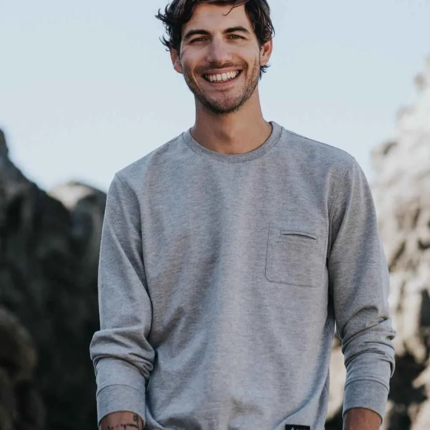 Sweat recyclé Océan gris