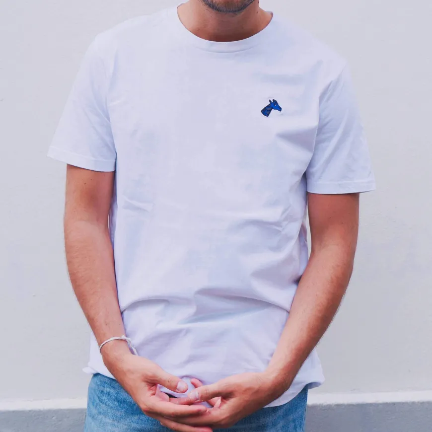 Tee-shirt brodé blanc