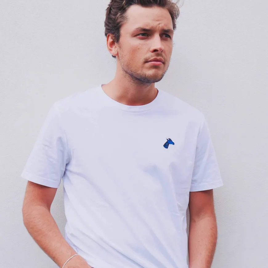 Tee-shirt brodé blanc