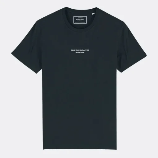 Tee-shirt noir Save The Giraffes