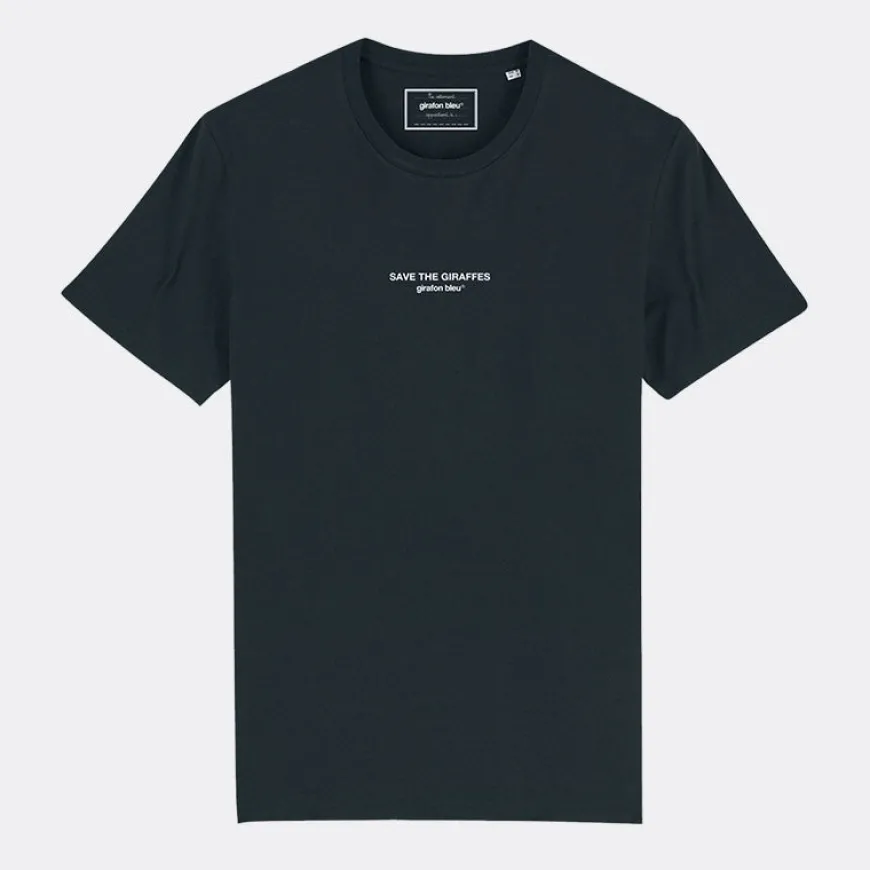 Tee-shirt noir Save The Giraffes