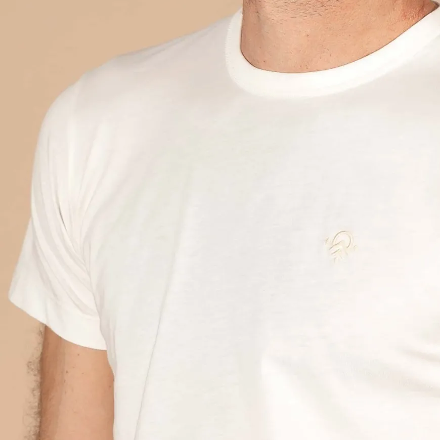 T-shirt blanc coton Pima bio