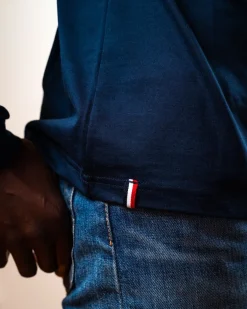 T-shirt Manches Longues Bleu Marine