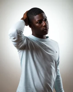 T-shirt Manches Longues Bleu Ciel