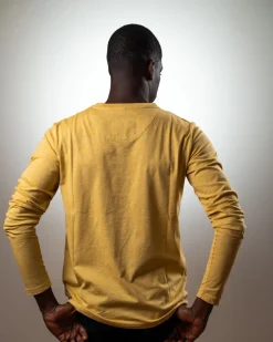 T-shirt Manches Longues Moutarde