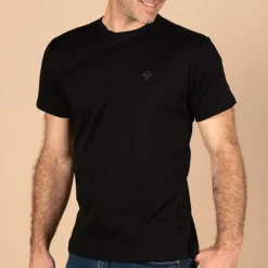 T-shirt noir coton Pima bio