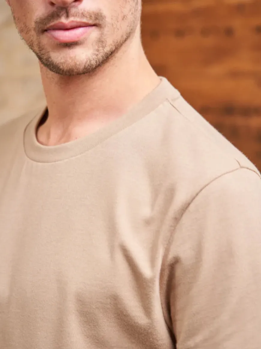 T-shirt Paul coton bio beige