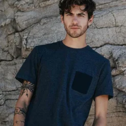 T-shirt recyclé Océan bleu
