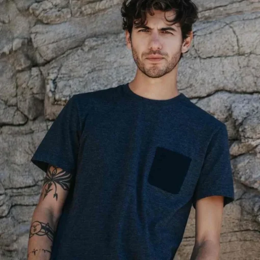 T-shirt recyclé Océan bleu