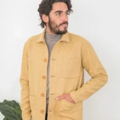 Veste Bleu Herringbone